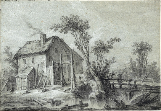 A Farmhouse near a Brook