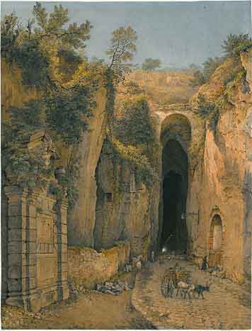 Der Eingang zur Grotte von Posillipo 