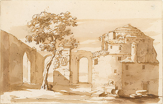 Landscape with Classical Architecture