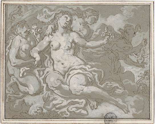 Venus mit Merkur und zwei Grazien