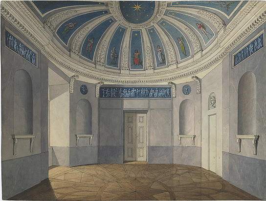 Design for the marble room of the Castle in Berlin