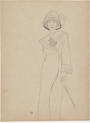 Portrait einer Dame mit Hut