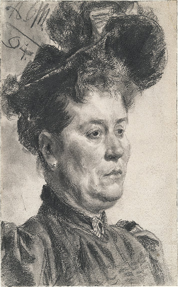 Portrait einer Dame mit Hut