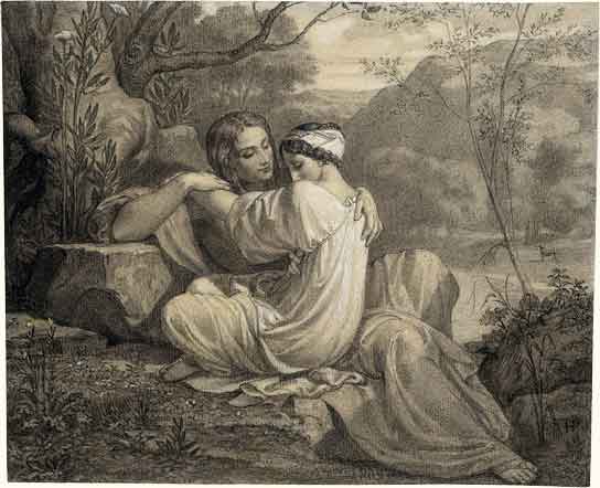 Young Couple in a classic Landscape