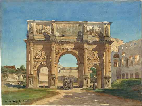 The triumphal Arch of Constantine