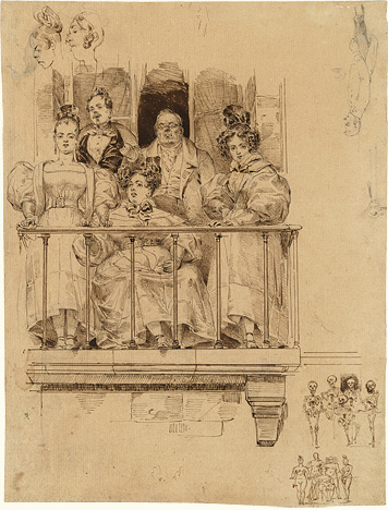 Bourgeois Family on the Balcony 