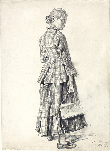 Young Woman with a Purse