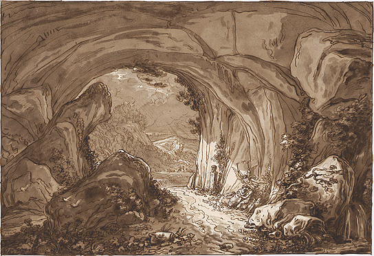 Dido and Aeneas in the cave