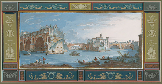 Ansicht des Ponte Rotto in Rom