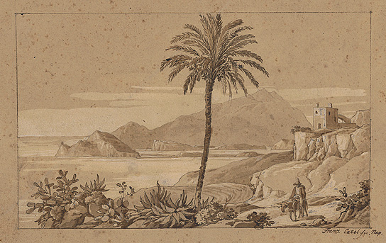 View of Capo Miseno, Procida and Ischia