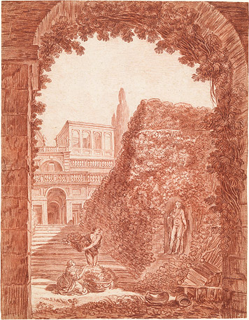 Eingang der Farnesinischen Gärten in Rom