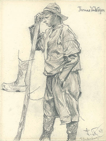 Ein junger Fischer in Blankenberghe