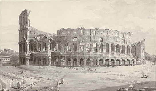 Ansicht des Kolosseums in Rom
