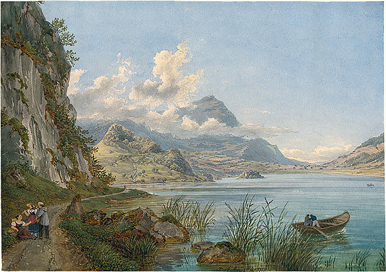 View across Lake Lauerz