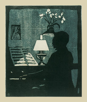 Kandinsky playing the Harmonium